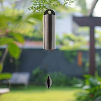 MKEYEA 19.6" L Inch Medium Antique Copper Memorial Wind Chime - Serene Outdoor Deep Resonance Sympathy Bell - Garden Decor and Home Decoration - Windbell for Peaceful Reflection