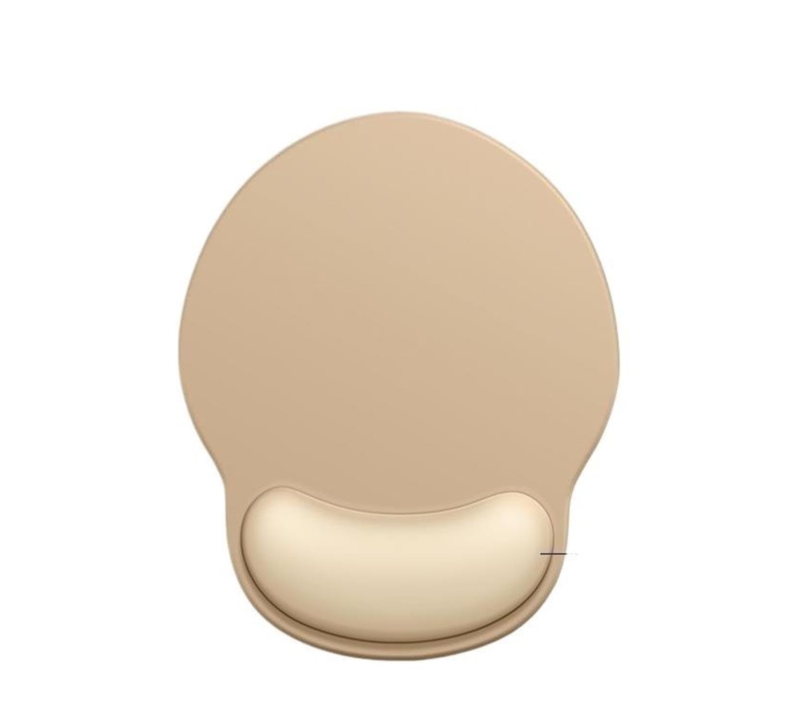 Tapis Souris Reposes-Poignets Protège-poignet de tapis souris for filles, support poignet, bureau informatique(Contrast color rice apricot)