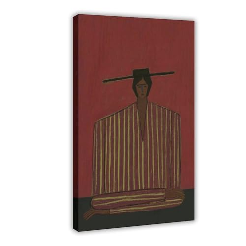 Poster minimaliste à rayures grand format déco murale chambre et salon 61x91cm