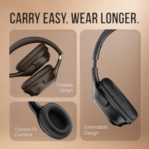 Noise Airwave Max 3 Brown Bluetooth Headphones Dark Brown - Image 5
