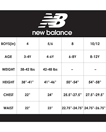 New Balance Boys' Active Shorts Set - 3 Piece Tank Top, T-Shirt, And Shorts (Size: 4-12), Size 12, Orange Blue #TOP6