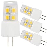 3-Pack 2W G4 LED Light Bulb, 20W Halogen Bulb Equivalent, AC/DC 12V Soft White 2700K, 360° Omnidirectional LED Bi-pin Base G4 Bulb for Under Cabinet, Auto, Pendant, RV and Marine Boats Lighting