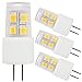 3-Pack 2W G4 LED Light Bulb, 20W Halogen Bulb Equivalent, AC/DC 12V Soft White 2700K, 360° Omnidirectional LED Bi-pin Base G4 Bulb for Under Cabinet, Pendant, Auto, RV and Marine Boats Lighting