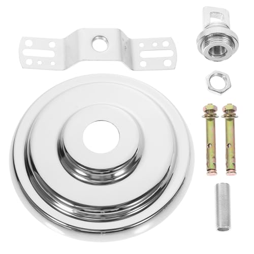 Toddmomy Piastra di Copertura del Soffitto in Metallo Lucido per Lampadario a Baldacchino Kit per Baldacchino Resistente Staffa ad Arco Accessorio per Lampade da Soffitto Stile Retrò e