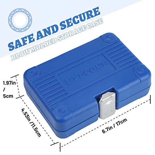Uyecove Triple Square Socket Set, S2 Alloy Steel | Spline Socket Set 10-Piece M4-M18 | Enhanced Storage Case #TOP4