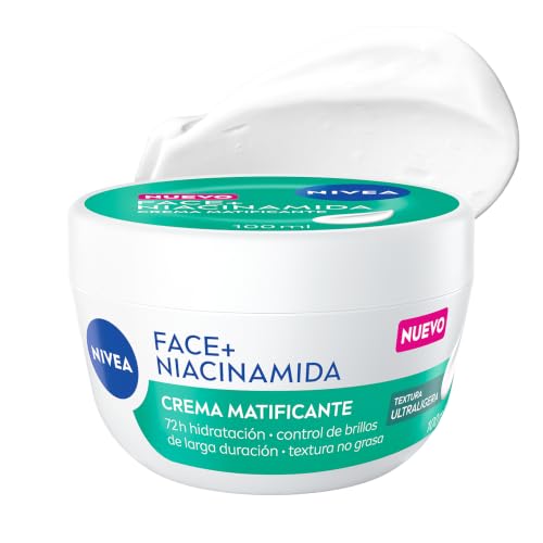 NIVEA Face+ Crema facial matificante con niacinamida, 100 ml