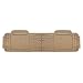 FH Group FH-V11307R010 Semi Custom Trimmable Vinyl Rear Floor Mat Beige for Sedan, SUV and Van