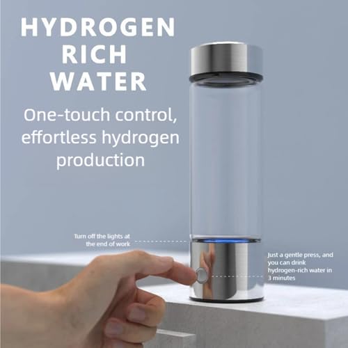 Botella de agua de hidrógeno portátil con vidrio de grado alimenticio para llevar al gimnasio 7