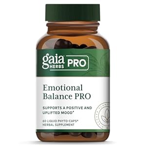 GAIA HERBS PRO Emotional Balance – Supports Stress & Cognitive Health* – St. John’s Wort, Passionflower, Vervain & Oats – Vegan – 60 Liquid Phyto-Caps (60 Servings)