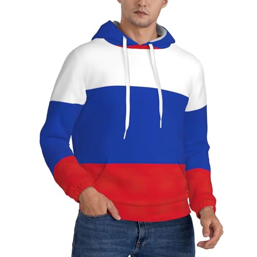 Sweat à capuche homme russe imprimé pull polyester EdWal sport