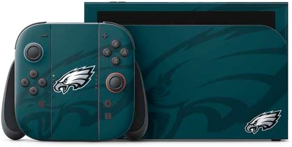 Skinit Decal Gaming Skin Compatible with Nintendo Switch 2 (2025) with Joy-Con - Officially Licensed NFL Philadelphia Eagles Distressed Design