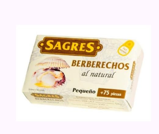 Berberechos al Natural, Kleine Herzmuscheln, 75 Stück, 102g Dose, 4er Pack