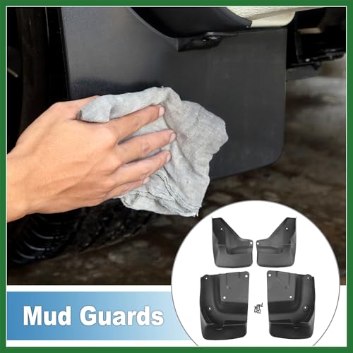 Image of Motoforti Mud Flap Splash Guard with Mount Accessories Front & Rear Side Mud Guard for Toyota HIACE 2012-2018 (Set of 4) Long-lasting