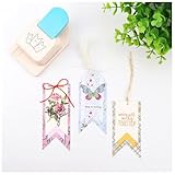 Banner Variety: Punch 1.5”, 2”, or 2.5” banners—ideal for celebrations, planners, and photo albums. Sharp, Clean Cuts: Stainless steel blade ensures precise banners every time; no tearing or ragged edges. Quick & Easy: Lever-action design requires mi...