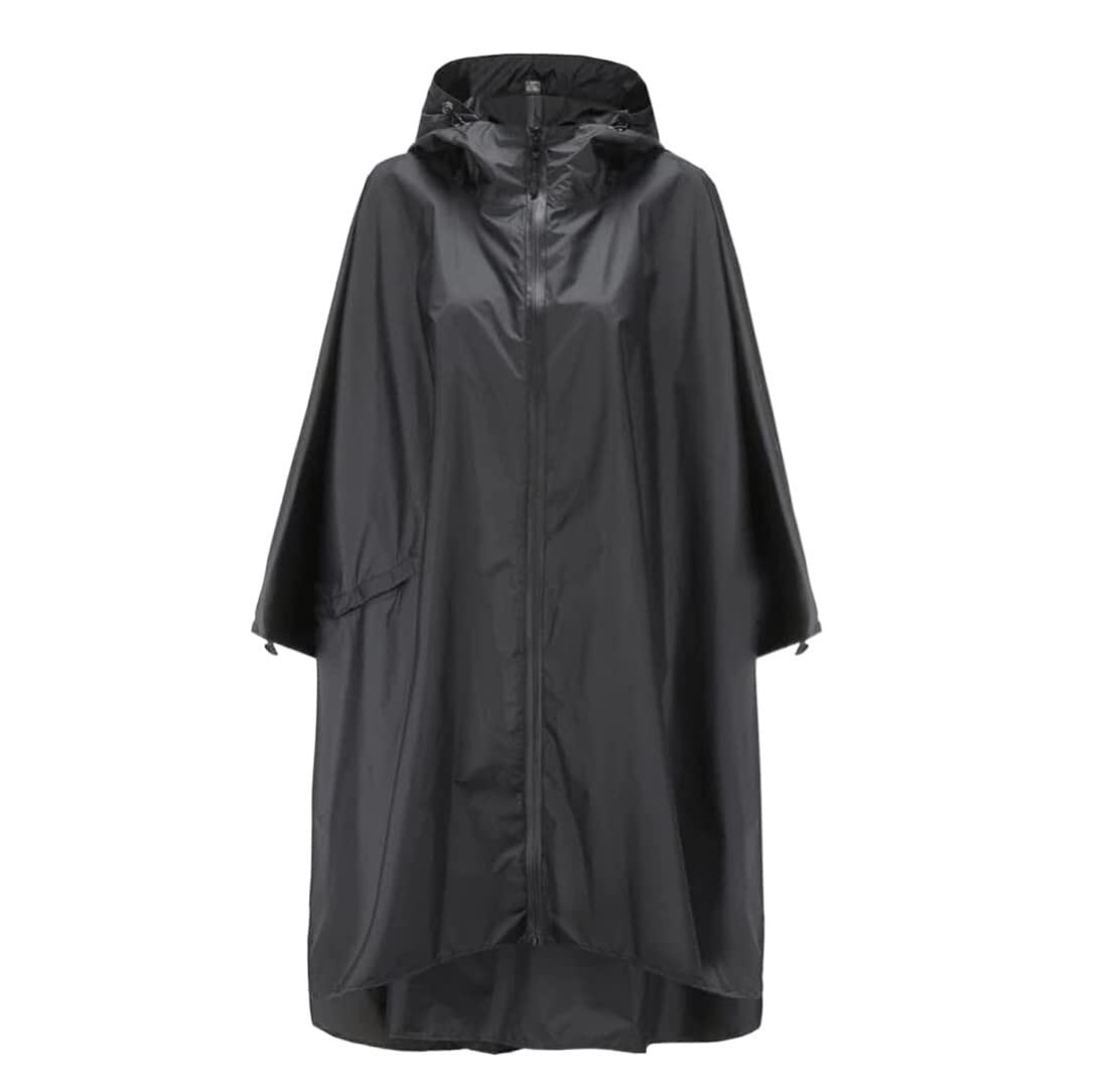 IRYZE Poncho Lluvia Chubasqueros Poncho De Lluvia Unisex Con Capucha Impermeable Con Cremallera Chaqueta Impermeable Para Adultos Mujeres Hombres Poncho Chubasquero