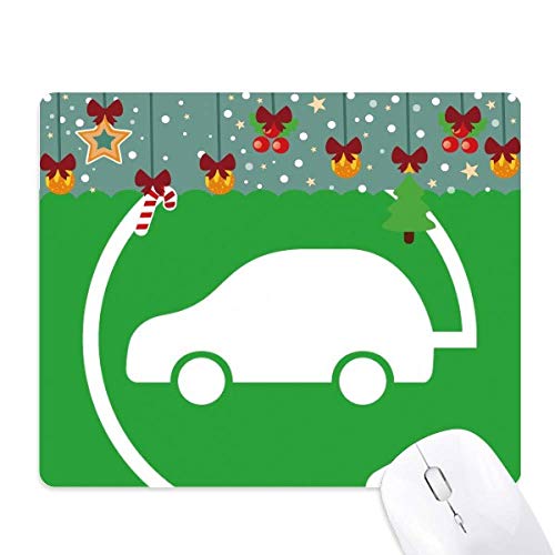Tapis de souris circulaire de Noël en caoutchouc anti-dérapant pour bureau