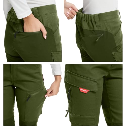 WORK IDEA Damen-Wanderhose, Stretch-Slim Fit, wasserabweisend, geeignet für Outdoor-Aktivitäten