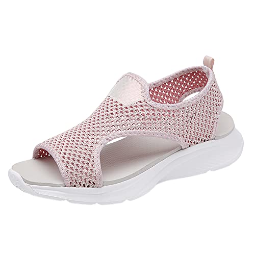 Sandalias Mujer Comodas Deportivas Verano Sandalias Planas De Senderismo Antideslizantes Flexibles Ligero Zapatos Plataforma Para Caminar Punta Abierta Casual Moda Piscina Trekking Viaje Oferta