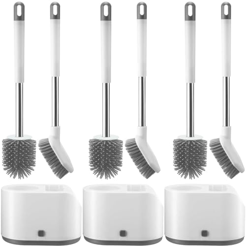 Tioncy BOO-TIONCY-1375 3-Piece Silicone Toilet Brush Set cover