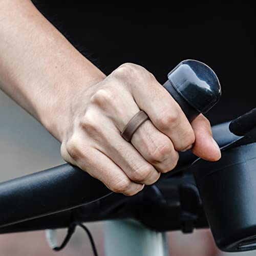 image for Forthee Silicone Wedding Ring for Men, Mens' Rubber Wedding Engagement