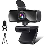 ✅ 【Webcam mit Datenschutzabdeckung und Stativ】 Die Datenschutzabdeckung für die PC-Webcam deckt das Objektiv ab, wenn es nicht verwendet wird. Es hilft auch, das Objektiv vor Schmutz und Ablagerungen zu schützen, um sicherzustellen, dass Ihr Video während der gesamten Lebensdauer der Kamera klar bleibt. Mit Hilfe eines flexiblen Clips können Sie diese Webcam auf Laptop, Desktop, PC, Smart-TV, Tisch oder einfach auf das Stativ stellen.