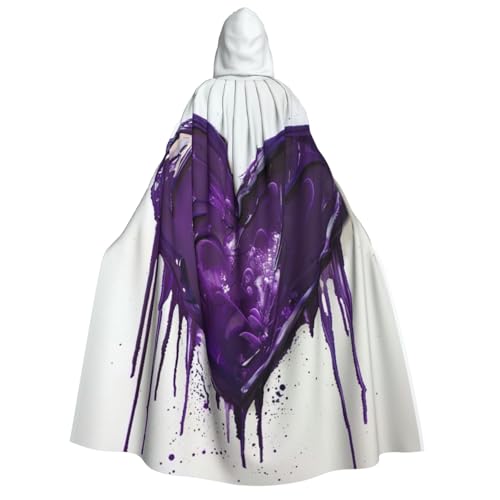 Cape à capuche violette adulte EdWal durable contre les costumes fragiles