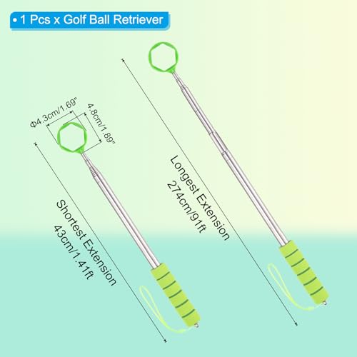 PATIKIL ゴルフボールリトリーバー 9フィート