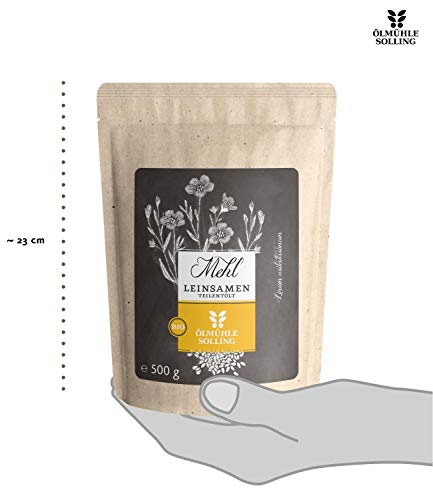 Foto von Ölmühle Solling BIO Naturland Leinsamenmehl teilentölt - 4x500g - 2kg
