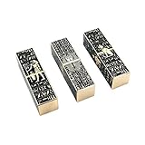 Chris.W 3 Pcs Egyptian Empty Lipstick Tubes Square Refillable DIY Lip Balm Container(Egyptian...