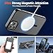 SUPFINE Magnetic for iPhone 11 Pro Max Case (Compatible with MagSafe) (Military Grade Drop Protection) Translucent Matte Shockproof Phone Cover,Black