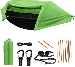 TianYaOutDoor Camping Hammock with Mosquito Net and Rainfly Lightweight Portable Sleeping Hammock Tent
