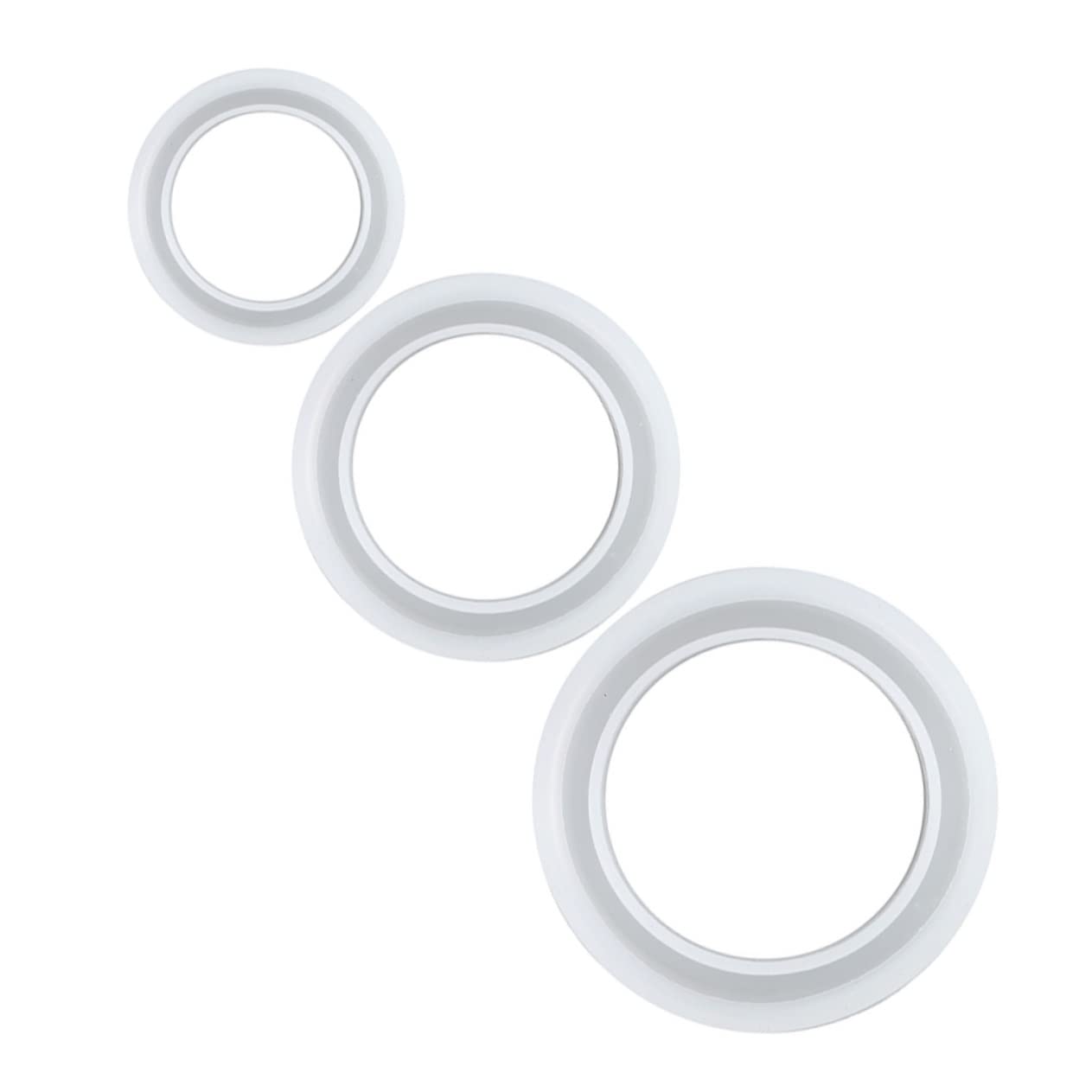 TEHAUX 4 Sätze Kristall-epoxy-form Armbandformen Für Die Schmuckherstellung Silikonformen Form Zur Herstellung Von Armbändern Armbandformen Für Runden Weiß Kieselgel 3 Stück * 4