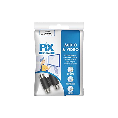 PIX Emenda RCA Femea/RCA Femea - Dupla