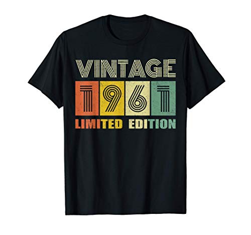 60 Year Old Gifts Vintage 1961 Limited Edition 60th Birthday Camiseta
