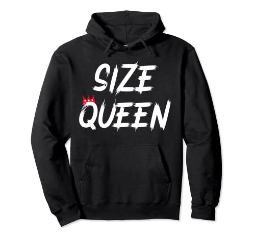 Taille Queen, Size Matters, Hotwife Cuckold, Queen of Spades Sweat à Capuche Cover