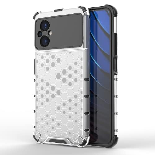Image of Prime Retail Hard PC Back Case Cover for Poco M5 4G Anti Slip Ultra Thin Shockproof Reinforced Corners (Transparent)