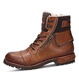 Bugatti Easy Change bugatti Herren Sentra Mode-Stiefel, Cognac/Brown, 44 EU