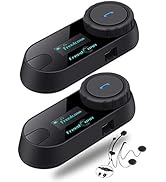 FreedConn Kit de Communication Bluetooth pour Casque de Moto TCOM VB