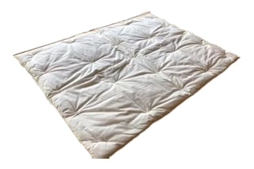 掛け布団 赤ちゃん カバー セット 自然素材の手作りベビー掛ふとん+和晒しガーゼで作ったカバー アイボリーのセット 寝具 ガーゼ ベビー用品 布団 ふとん ベビー布団