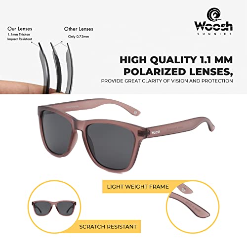 Image of Woosh Polarized Lightweight Sunglasses for Men and Women -Unisex Sunnies for Fishing Beach Running Sports and Outdoors
