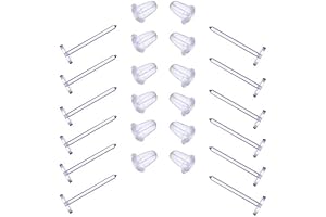 Elfstone 3mm Invisible Plastic Earrings Blank Pins Stud Tiny Head Findings DIY Supplies