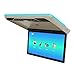 Wostoke Car 22 Inch Overhead Monitor Screen Display LED Vehicle Flip Down Roof Mount Console HDMI TV Player Control Panel NO DVD（Beige）