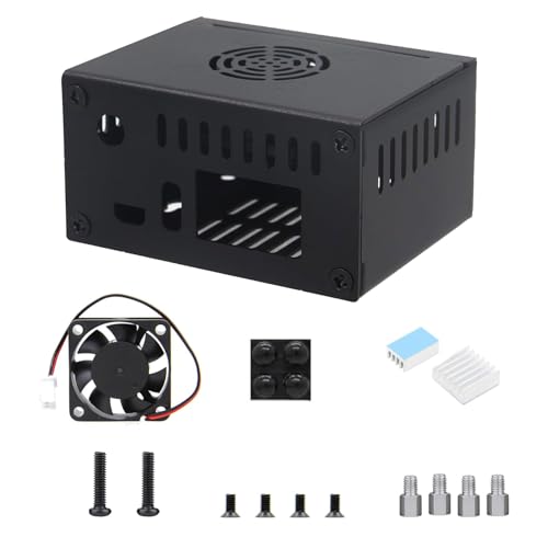 Metal Case with Cooling Fan Aluminum Heatsinks for Zero3 Single Board Computer Improve Cooling Efficiency