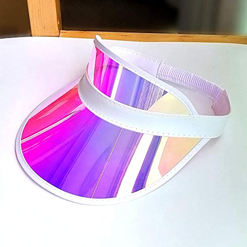 3 Pack Sun Visor Hats Women Men Colorful Plastic Bingo Party Visors Hat Colored Adjustable Sports Golf Beach Tennis Caps Sunhat #TOP4