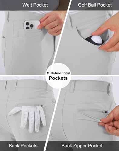 Shallowlulu Mens Golf Pants Stretch 5 Pocket