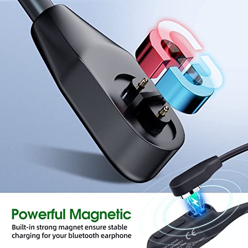 Image of Charging Cable for AfterShokz Aeropex AS800 & Shokz OpenRun Pro & OpenRun & OpenRun Mini & OpenComm, Magnetic USB Charger Cord for AfterShokz Aeropex Bone Conduction Headphones (USB(6 ft), Blue)