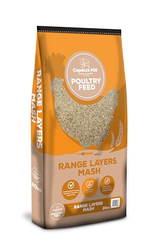Copdock Mill Range Layers Mash 20kg – Chicken Food Suitable for Laying Poultry, Ducks, Geese, Bantams – 17% Protein – Vitamins A and E