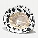 Cow Print Bucket Hat with Cute Horn Ears Cow Print Summer Beach Sun Hat Fisherman's Cow Bucket Hat White