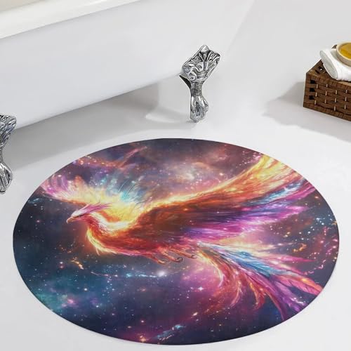 Alfombra lavable de terciopelo Phoenixs-bird con base antideslizante para salon moderno 6