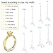 Ring Sizer Adjuster for Loose Rings, 16 Pack 8 Sizes Silicone Invisible Ring Size Reducer Guards Spacer Resizer for Men Women Wide Band, Ring Clips to Make Rings Smaller